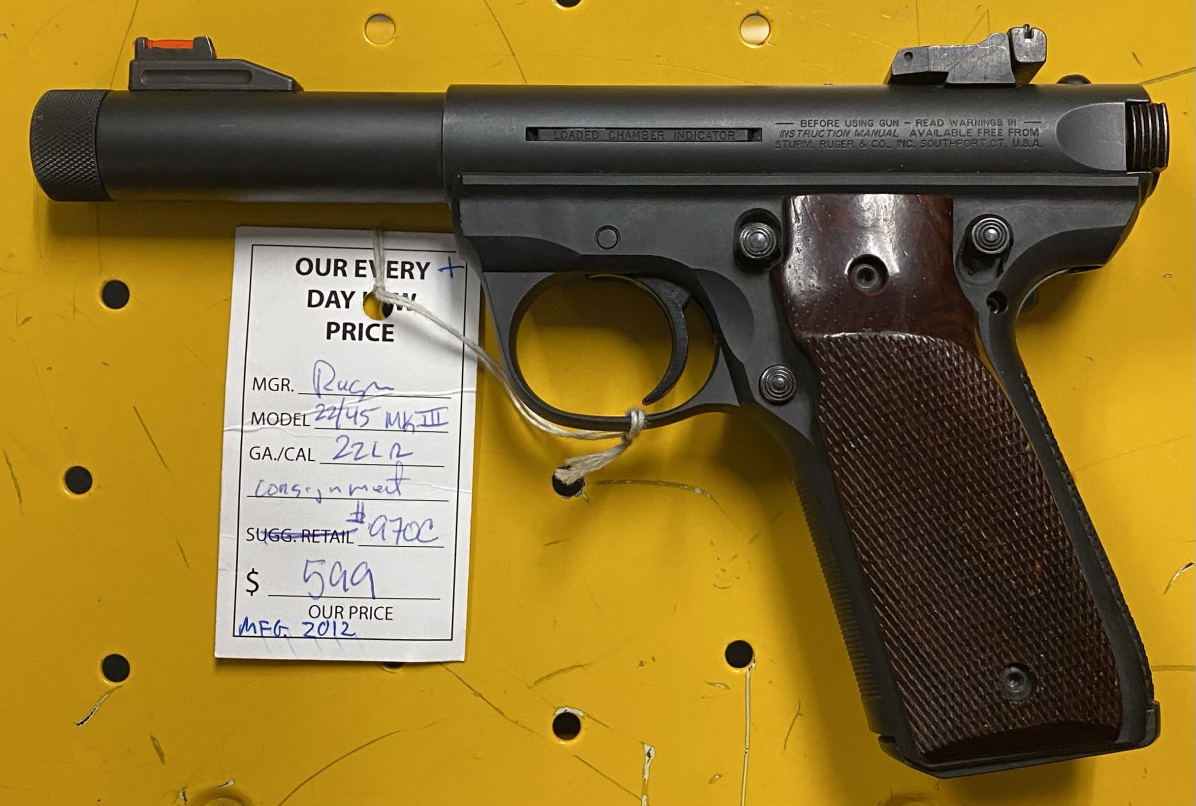 Ruger, Mark, III 22/45 22 lr Gun Runners