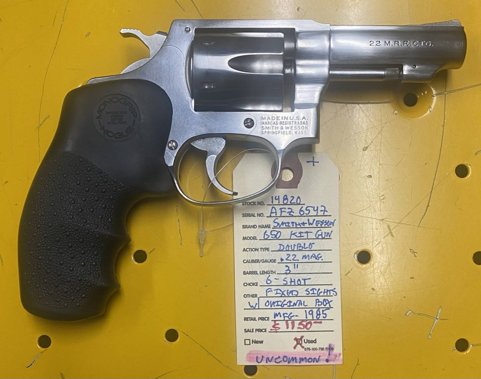 Smith and Wesson 650 kit gun 22 win mag Gun Runners