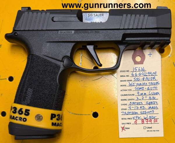 sig Sauer 365 Macro Tacops 9 mm
