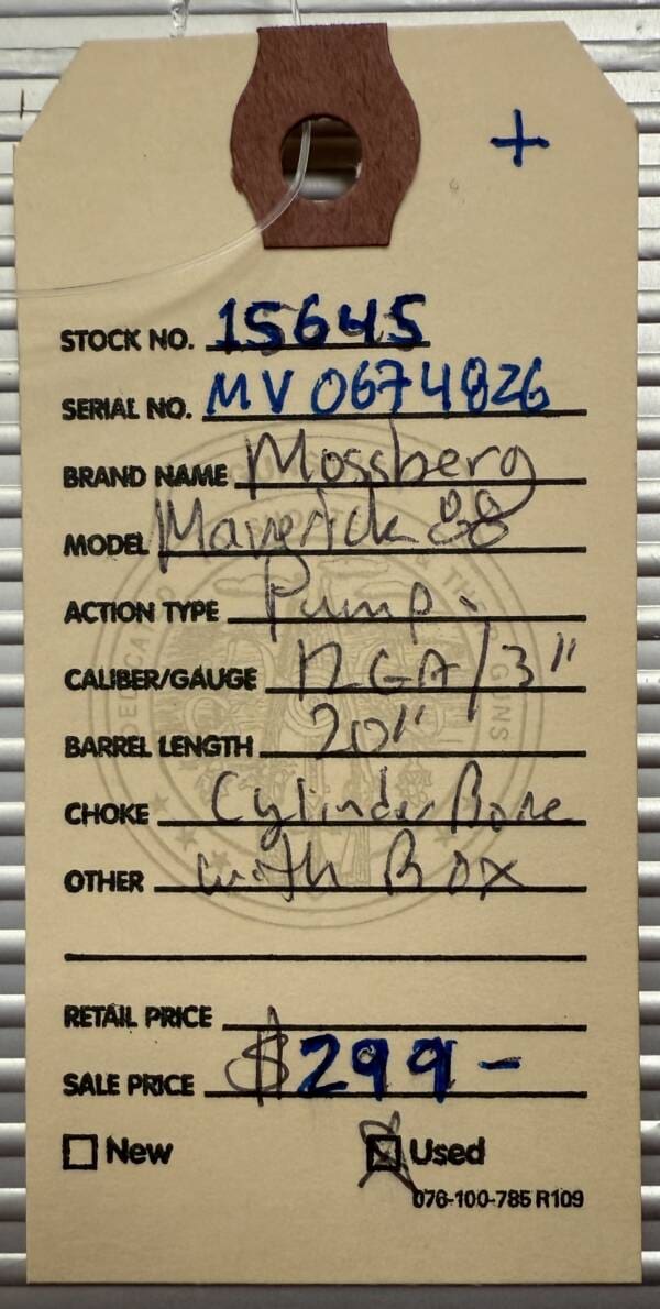 Mossberg, Maverick, 88 12 ga - Image 2