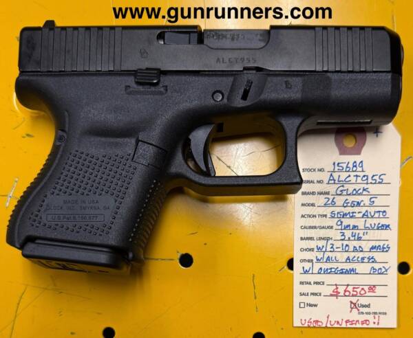 Glock 26 Gen 5 9 mm