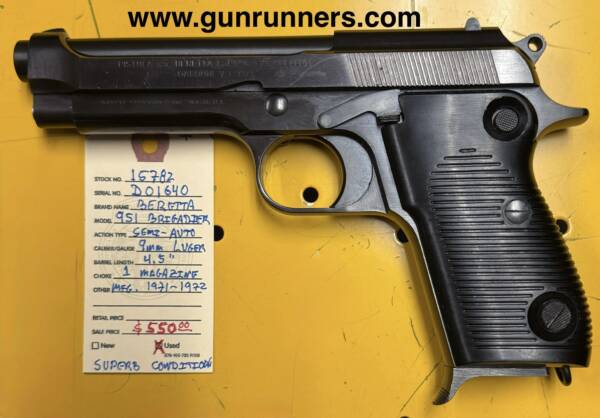 Beretta, Model 951, 9mm Luger caliber, single-action, semi-auto pistol - Image 2
