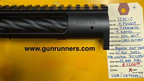 Terminus (mfg.) Kratos (model), Remington 700 pattern, long action receiver w/magnum bolt face.  NEW! - Image 2