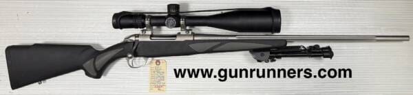 SAKO 85 Finnlight, (used) stainless/synthetic, .300 WSM caliber, R/H bolt, 24” barrel, w/bipod, w/NightForce telescopic sight.