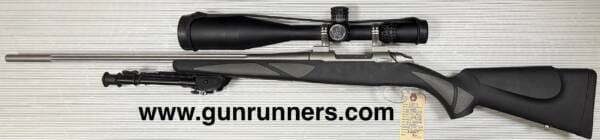SAKO 85 Finnlight, (used) stainless/synthetic, .300 WSM caliber, R/H bolt, 24” barrel, w/bipod, w/NightForce telescopic sight. - Image 3