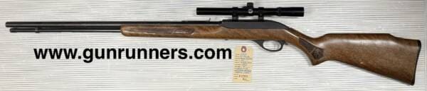 Marlin-Glenfield, used, Model 60, .22LR caliber, wood/blue, semi-auto rifle, w/old telescopic sight. - Image 2