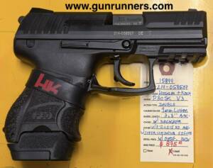Heckler & Koch, (HK), P30SK V3, 9mm Luger caliber, compact, semi-auto pistol, w/Super Luminova sights, w/decocker, 1-12 & 1-15 round magazine, original box and accessories.   This pistol is in used/excellent condition.