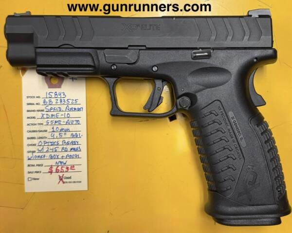 Springfield Armory, XDME-10 Elite, 10mm caliber, semi-auto pistol, optics ready, 2-15 round magazines, new w/box and all accessories. - Image 2