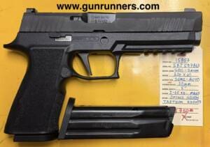 SIG-Sauer, P320X-10, 10mm caliber, used, semi-auto pistol, 2-15 round magazines, optics ready, tritium sights, used/excellent.