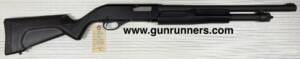 Savage-Stevens, Model 320, pump shotgun, 12 gauge, 3” chamber, 18” and 28” barrels, matte/synthetic.  This is in used/excellent condition and possibly unfired.