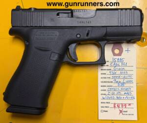 Glock Model 43X MOS, used, 9mm Luger caliber, semi-auto pistol, 3.25” barrel, optics ready, w/2-10 round magazines, with original box and accessories.