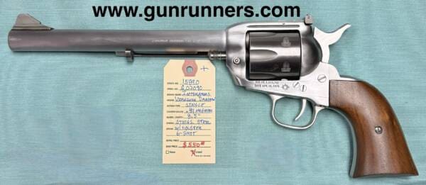 Interarms Virginia Dragoon, used, .44 Magnum, six shot, single-action revolver, 8.5” barrel, stainless steel, in used/excellent condition, w/high quality leather holster. - Image 2