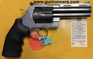 Colt Anaconda, .45 Colt caliber, 4.25” barrel, 6-shot, bright stainless steel, double-action revolver, absolutely new in box and just arrived!