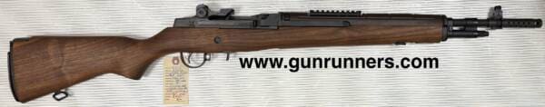 Springfield Armory, used/unfired, M1A Scout, .308 caliber, semi-auto rifle, 18” barrel, wood/parkerized, 1-10 round magazine, with black nylon bag.  In used/unfired condition!