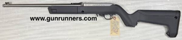 Ruger 10-22, Back-Packer Take-Down, .22 LR caliber, stainless steel/synthetic, semi-auto rifle, 16.63” suppressor-ready barrel, 4-10 round magazines, new/with box and accessories.  Photos show how awesome & practical this rifle is for Alaska and anyone who wants a survival rifle. - Image 5