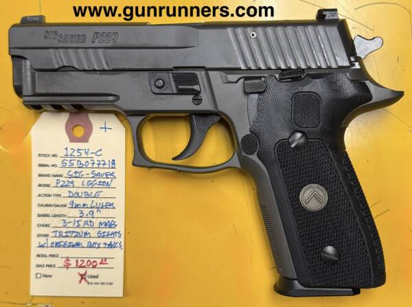 SIG-Sauer, used, P-229 Legion, double action semi-auto pistol, 9mm Luger caliber, tritium sights, 3-15 round magazines, w/original box and accessories.  In 99.99% condition! - Image 2