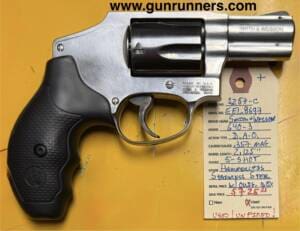 Smith & Wesson, used/unfired, Model 640-3, 2.125” barrel, .357 Magnum caliber, hammerless (DAO) revolver, 5-shot, stainless steel, with original box.  Excellent pocket carry revolver!