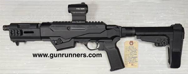 Ruger, used, PC Charger, 9mm Luger caliber, semi-auto pistol, 6.5” barrel, w/pistol brace, w/Holosun optic, 2 magazines, and original box. - Image 3