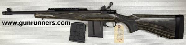 Ruger, used, Gunsite Scout Rifle, .308 caliber, 16.5” barrel, right hand bolt-action rifle, gray laminate stock, blued finish, w/2 magazines, manufactured in 2016. - Image 3