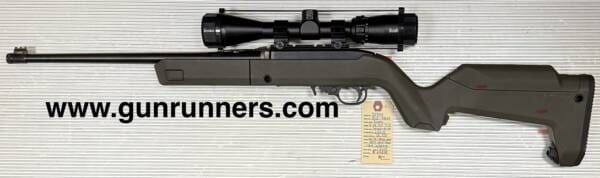 Ruger, used, 10-22 Backpacker Take-Down, .22LR caliber, semi-auto rifle, 16.1” suppressor ready barrel, 4-10 round magazines, w/telescopic sight, lightweight, easy disassembly & reassembly. - Image 5