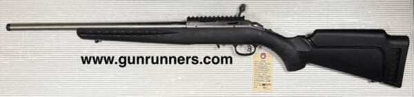 Ruger, used, American Rimfire, .22 LR caliber, right hand bolt action, stainless steel/synthetic, 18” suppressor ready barrel, 1913 scope rail, w/1-10 round magazine. - Image 3