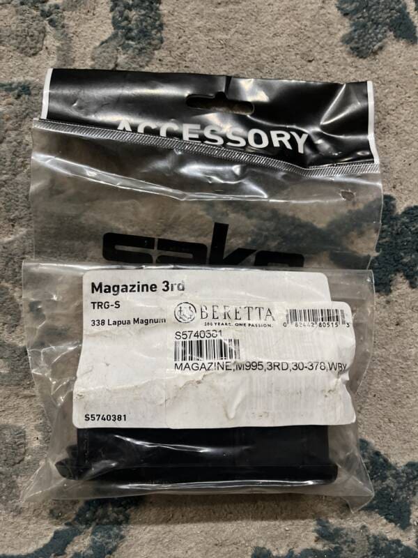 Sako TRG-S 338 Lapua Magnum 3 round factory magazine