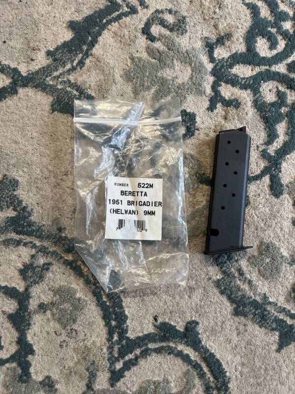 Beretta 1951 Brigadier Helwan 9 mm magazine
