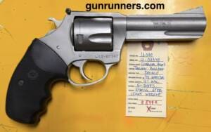 Charter Arms, used, .44 Special caliber, Target Bulldog, 4” barrel, adjustable sights, 5-shot, light weight, stainless steel, double action revolver.