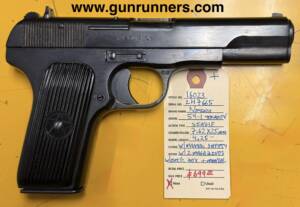 Norinco (China), Model 54-1 Tokarev, 7.62 X 25mm caliber, single action semi-auto pistol, blued finish, 4.25” barrel, manual safety, 2 magazines, new w/box and accessories.