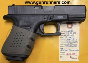 Glock, used, Model 19 Gen. 4, 9mm Luger caliber, semi auto pistol, 4.02” barrel, w/ 2-15 round magazines.   This pistol features legendary reliability and is ideal for self defense.