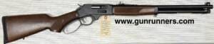 Henry Repeating Arms, used, Model H010G, Side Gate lever action, .45-70 caliber, 18.3” barrel, wood/blue, 4+1 capacity, large loop lever, in excellent condition.
