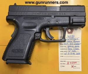 Springfield Armory, used, 9mm Luger caliber, XD-9, sub-compact, semi auto pistol, 3” barrel, w/1-10 round magazine.