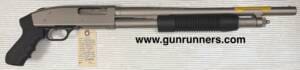 Mossberg, new, Model 500 Mariner JIC “Just In Case”, pump action shotgun, 12 gauge, 18” barrel, 3” chamber, Marine Cote finish, with PVC long term storage container for survival situations.   This is an uncommon firearm and absolutely new in box.