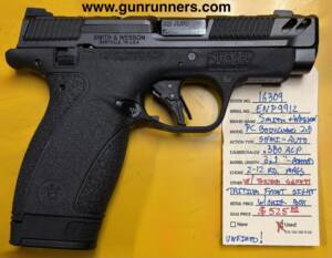 Smith & Wesson, used/unfired, Performance Center (PC), BodyGuard 2.0, .380 ACP caliber, semi auto pistol, thumb safety, 3.1” ported barrel, 2-12 round magazines, tritium front sight, with original box and all accessories.