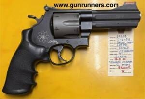Smith & Wesson, used, Model 329PD, .44 Magnum, 6 shot, double action revolver, 4” barrel, 26.5 ounces, titanium cylinder, scandium/aluminum alloy frame, with soft rubber grips.   This is a fabulous carry gun!