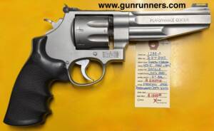 Smith & Wesson, used, Model 627-5 Performance Center revolver, 8 shot, double action revolver, 5” barrel, stainless steel.