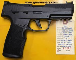 SIG-Sauer, new, Model P322C-BAS, .22LR caliber, semi auto pistol, 2-20 round magazines, 4” suppressor ready barrel, fiber optic sights, optics ready, manual safety, new, with box and all accessories.