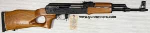 Chinese Norinco, used/unfired?, MAK-90 Sporter, 7.62X39mm caliber, semi auto rifle, 16.25” barrel, thumb hole stock, recoil pad, original sling, original oil bottle, original manual, 2-5 round magazines, and styrofoam box shell.    This rifle is in MINT condition and may be unfired.