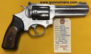 Ruger, used, Model SP-101, .357 Magnum caliber, 5-shot, stainless steel, double action revolver, 4.2” barrel, adjustable sights, manufactured in 2017.