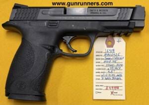 Smith & Wesson, used, Model M&P .45, .45 ACP caliber, semi auto pistol, 4.5” barrel, 1-10 round magazine, w/3 total back straps.