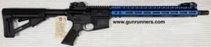 Smith & Wesson, M&P-15, 5.56mm caliber, semi auto rifle, 16.5” barrel, 1-9” rifling, folding iron sights, 1-30 round magazine, telescoping stock.