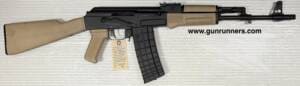 Arsenal (Bulgarian “Circle 10” manufacture), used, Model ARS SAM567D, 5.56mm, AK pattern, semi auto rifle, 16.3” barrel, FDE furniture, milled and forged receiver, 1-30 round magazine, with sling, oil bottle, and factory manual.