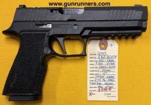 SIG-Sauer, new, P320-XTen, 10mm caliber, semi auto pistol, 5” barrel, optics ready, 2-15 round magazines, tritium sights, new w/box and all accessories.    This pistol fits comfortably in most hands.