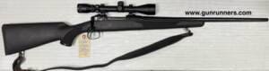 Savage, used, Model 10, .243 Winchester caliber, right hand bolt action, blue/synthetic, 24” barrel, Simmons 3-9X40mm telescopic sight, sling.    This used Savage is in excellent condition.