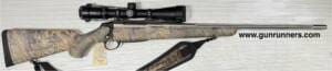 Tikka, used, T3X SuperLite, .30-06 caliber, right hand bolt action, 22.5” fluted barrel, camouflage stock, 2 detachable box magazines, sling, and Vortex 4-16X44mm telescopic sight.   This rifle is in excellent condition.