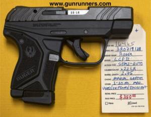 Ruger, used/unfired, LCP II, .22LR caliber, micro compact, semi auto pistol, 2.75” barrel, manual safety, w/1-10 round magazine.