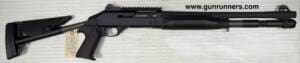 Benelli, used, Model 1014 (improved M4 model), 12 gauge, semi auto shotgun, USMC approved, 18.5” heavy barrel, 3” chamber, fixed modified choke, 5+1 capacity, ghost ring sights.  This superb shotgun is in excellent condition.