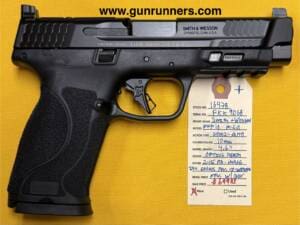 Smith & Wesson, new, M&P10 M2.0, 10mm caliber, semi auto pistol, 4.6” barrel, 2-15 round magazines, optics ready, 4 backstraps, absolutely new w/box and all accessories.