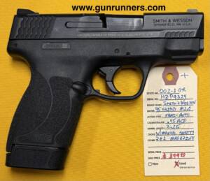 Smith & Wesson, used, Model:  M&P 45 Shield M2.0, .45 ACP caliber, semi auto pistol, with manual safety, 3.25” barrel, w/1-7 round magazine.