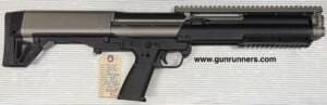 Kel-Tec, used/unfired, Model KSG-12, 12 gauge, 3” chamber, 18.5” barrel, 26.1” overall length, bull-pup, pump action shotgun, dual magazine tubes, 14+1 capacity, sling, with original box.   This is an uncommon finish.